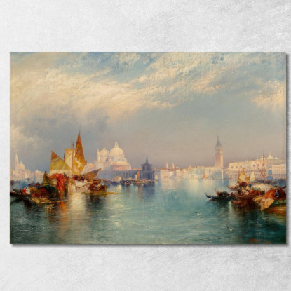 Scena Veneziana 2 Thomas Moran tmr85 quadro stampato su tela