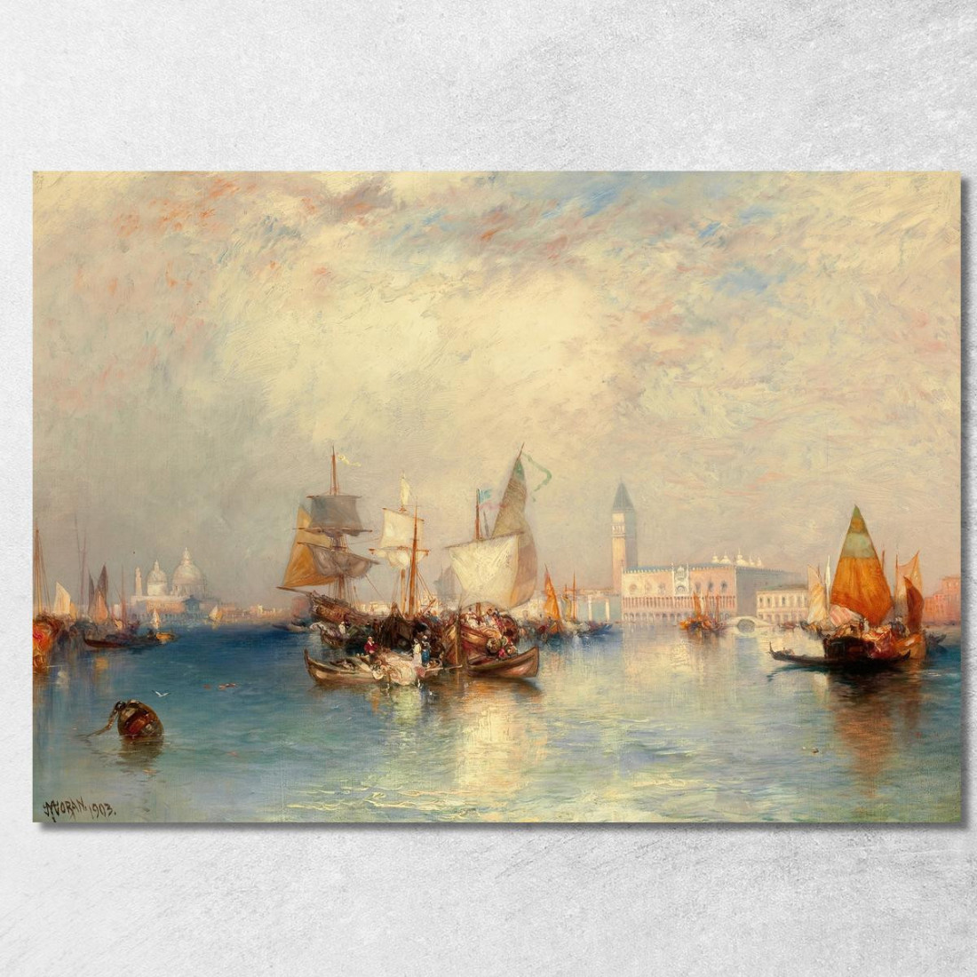 Canal Grande Di Venezia Thomas Moran tmr94 quadro stampato su tela