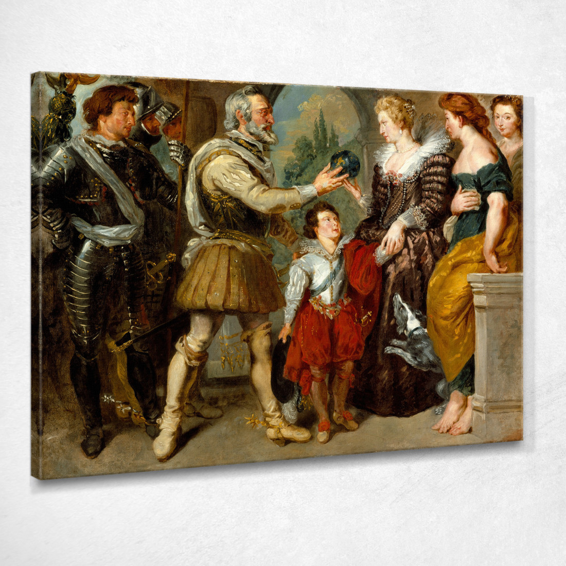 Enrico Iv Conferisce La Reggenza A Maria De' Medici Eugène Delacroix edx52 quadro stampato su tela