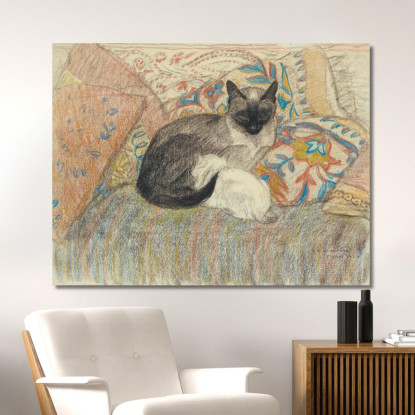Gatto E Il Suo Gattino Théophile Alexandre Steinlen tas5 quadro stampato su tela
