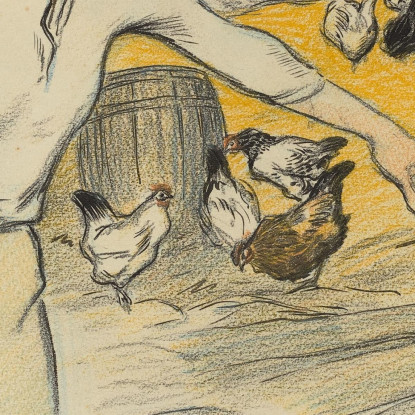 Ragazza Della Fattoria Théophile Alexandre Steinlen tas20 quadro stampato su tela