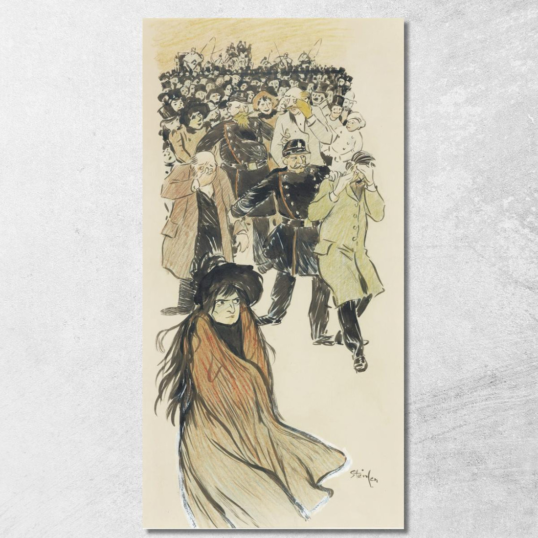 Scena Di Strada Théophile Alexandre Steinlen tas47 quadro stampato su tela