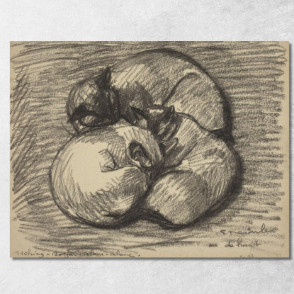 I Gatti Tsching Batzar E Blanc-Blanc Théophile Alexandre Steinlen tas49 quadro stampato su tela