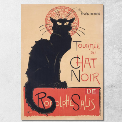 Giro Del Gatto Nero Théophile Alexandre Steinlen tas54 quadro stampato su tela