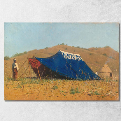 Tenda Cinese Vasily Vereshchagin vvr15 quadro stampato su tela