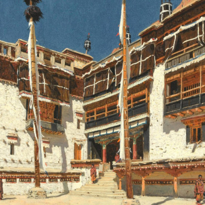 Monastero Di Hemis Nel Ladakh Vasily Vereshchagin vvr23 quadro stampato su tela