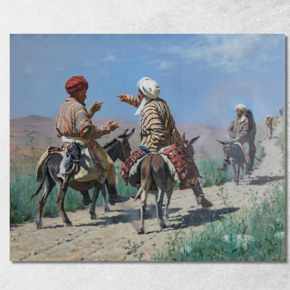 Mullah Che Vanno Al Bazar Vasily Vereshchagin vvr37 quadro stampato su tela