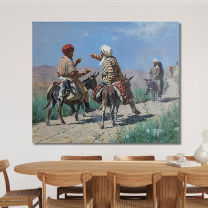 Mullah Che Vanno Al Bazar Vasily Vereshchagin vvr37 quadro stampato su tela