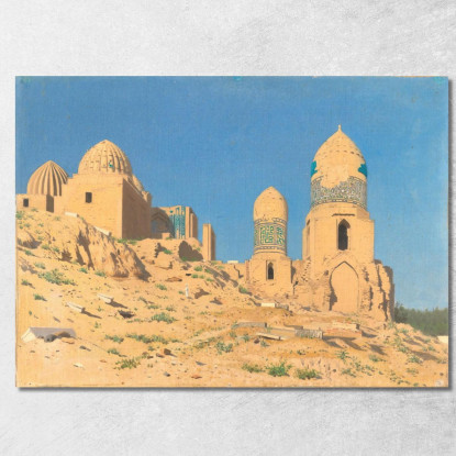 Mausoleo Di Shah-I-Zinda A Samarcanda Vasily Vereshchagin vvr48 quadro stampato su tela