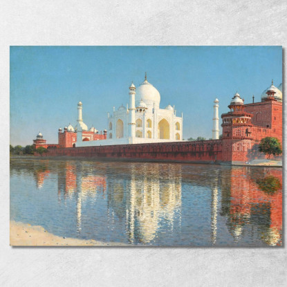 Mausoleo Del Taj Mahal Agra Vasily Vereshchagin vvr55 quadro stampato su tela