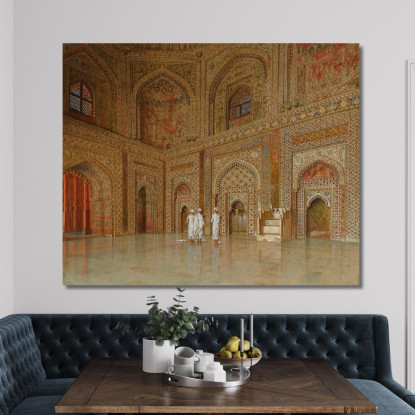 La Moschea Principale A Futtehpore Sikri Vasily Vereshchagin vvr58 quadro stampato su tela