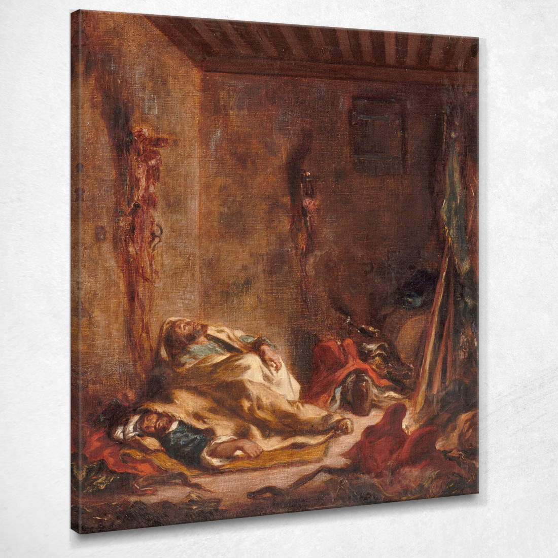 Il Corpo Di Guardia Di Meknes Eugène Delacroix edx68 quadro stampato su tela