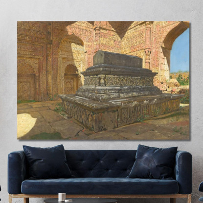 Tomba Del Sultano Iltutmysh Nella Vecchia Delhi Vasily Vereshchagin vvr69 quadro stampato su tela