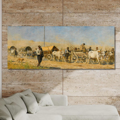 Trasporto Dei Feriti Vasily Vereshchagin vvr70 quadro stampato su tela