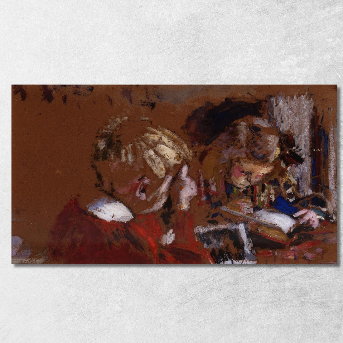 Bambini Che Leggono Édouard Vuillard evu18 quadro stampato su tela