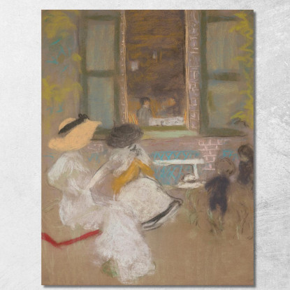 Davanti Ai Padiglioni Édouard Vuillard evu24 quadro stampato su tela