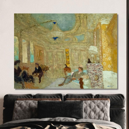 Nella Sala D'Attesa Édouard Vuillard evu32 quadro stampato su tela