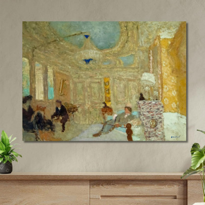 Nella Sala D'Attesa Édouard Vuillard evu32 quadro stampato su tela