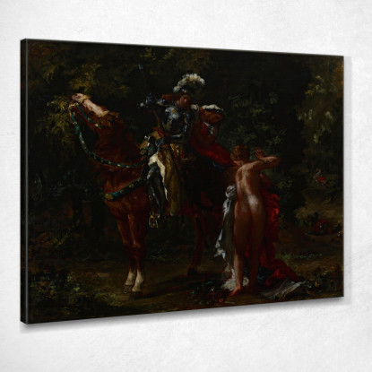 Marphise Eugène Delacroix edx77 quadro stampato su tela