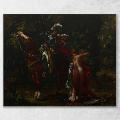 Marphise Eugène Delacroix edx77 quadro stampato su tela