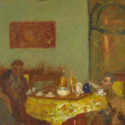 La Conversazione Tra I Natanson A Valvins Édouard Vuillard evu45 quadro stampato su tela