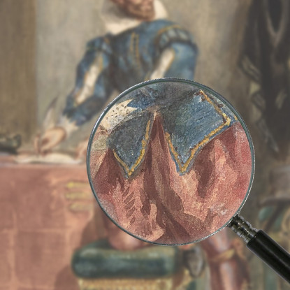 Mathurin Régnier Eugène Delacroix edx78 quadro stampato su tela