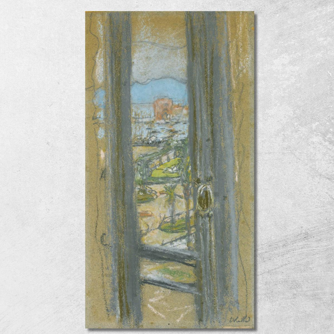 La Finestra A Cannes Édouard Vuillard evu51 quadro stampato su tela