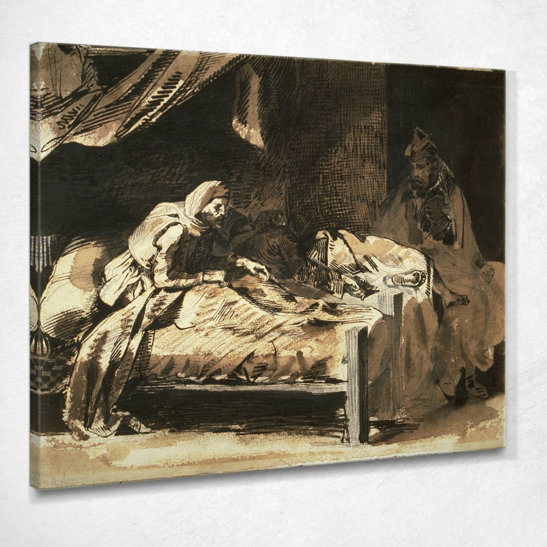 Ospedale Militare Eugène Delacroix edx79 quadro stampato su tela