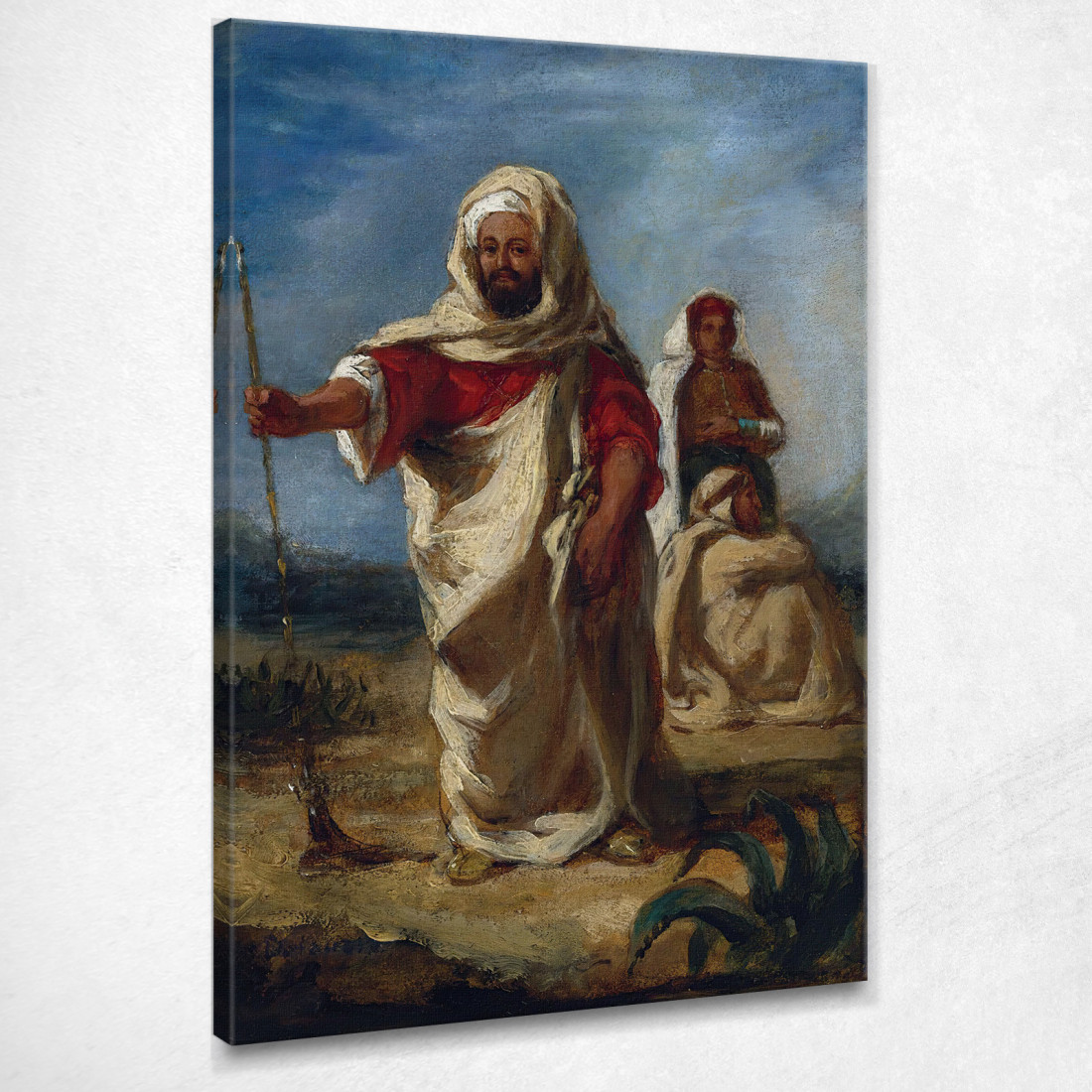 Capo Marocchino Eugène Delacroix edx80 quadro stampato su tela