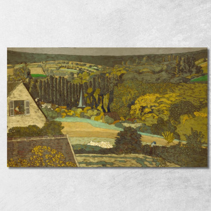 Finestra Panoramica Con Vista Sui Boschi Édouard Vuillard evu61 quadro stampato su tela