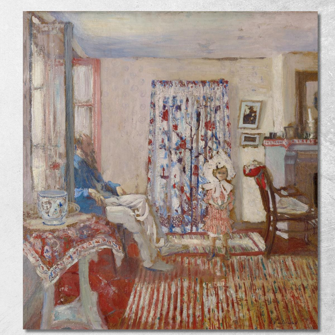 Il Pittore Ker-Xavier Roussel E Sua Figlia Il Pittore Ker-Xavier Roussel E Sua Figlia Édouard Vuillard evu71 quadro stampato su