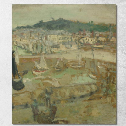 Il Piccolo Porto Di Honfleur Édouard Vuillard evu72 quadro stampato su tela