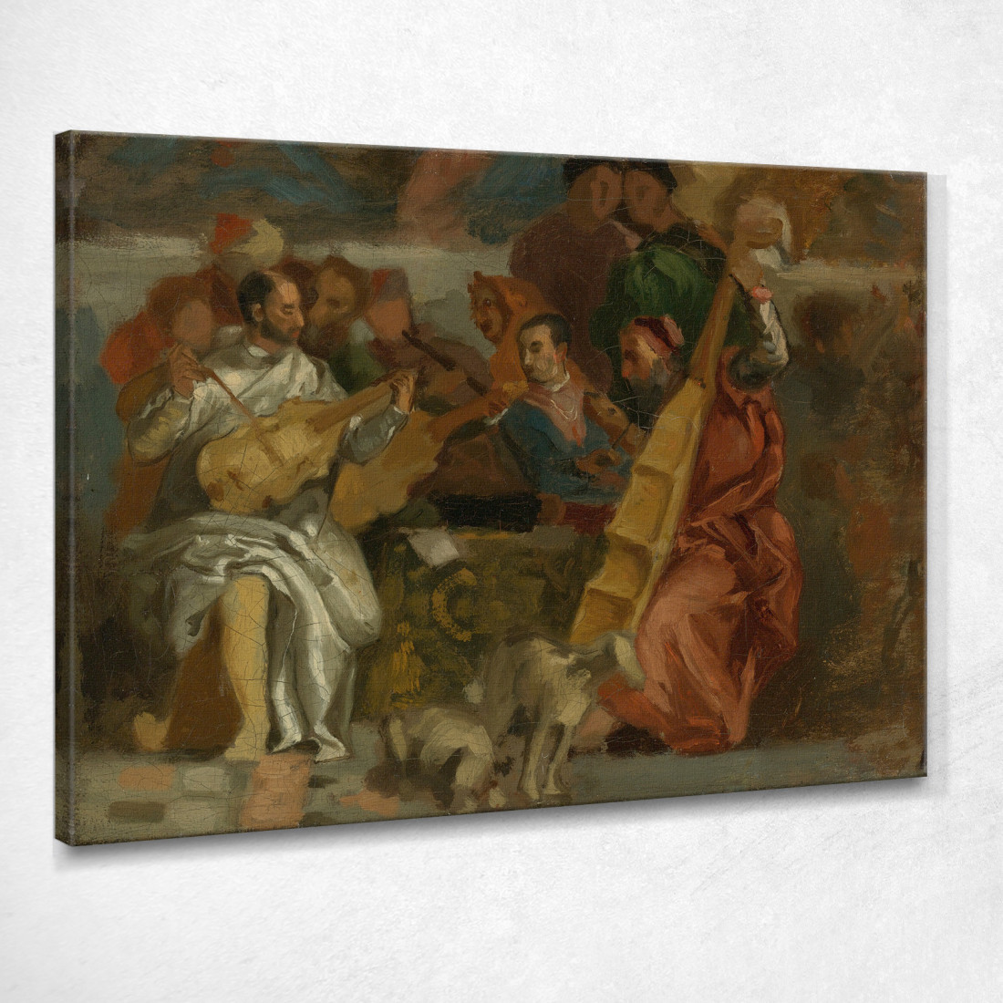 Musicisti Eugène Delacroix edx82 quadro stampato su tela