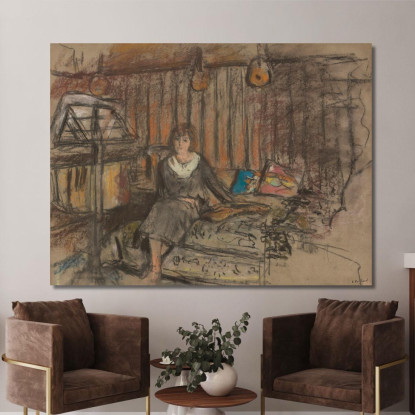 Studio Madame Fried Dreamer Édouard Vuillard evu97 quadro stampato su tela