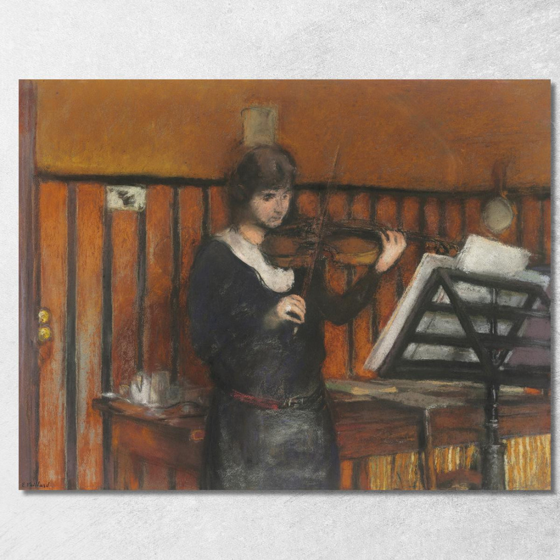 La Signora Fritta Édouard Vuillard evu98 quadro stampato su tela