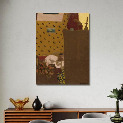Madame Roussel Alla Cassettiera Édouard Vuillard evu106 quadro stampato su tela