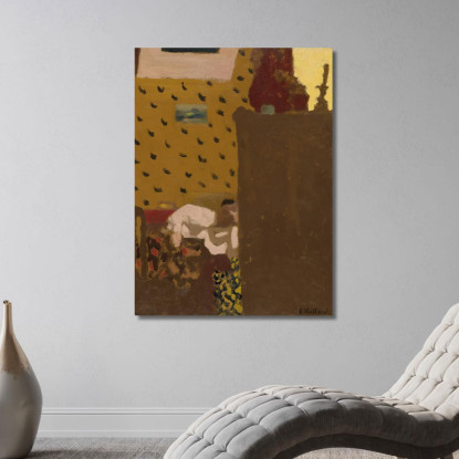 Madame Roussel Alla Cassettiera Édouard Vuillard evu106 quadro stampato su tela