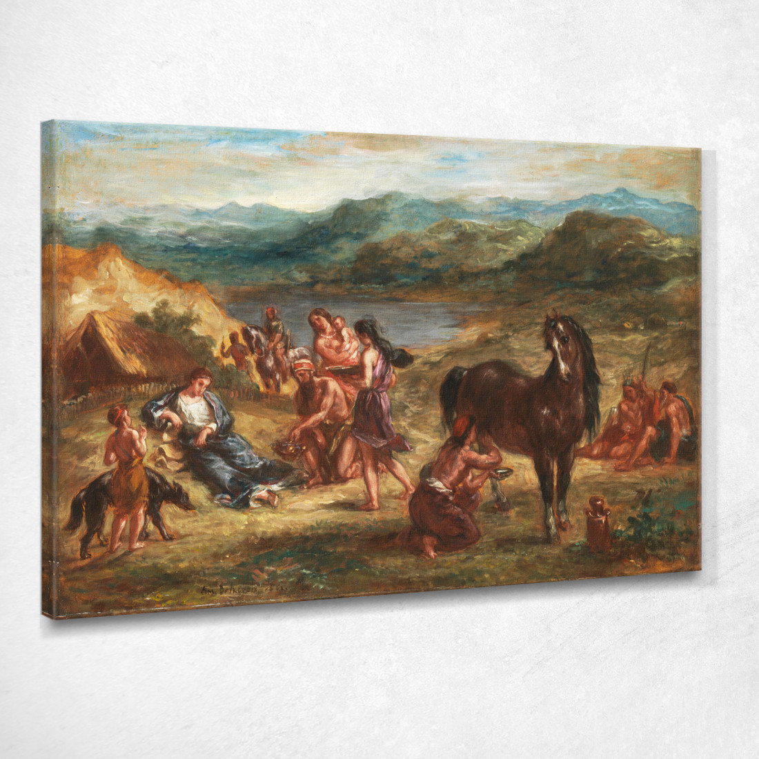 Ovidio Tra Gli Sciti Eugène Delacroix edx87 quadro stampato su tela