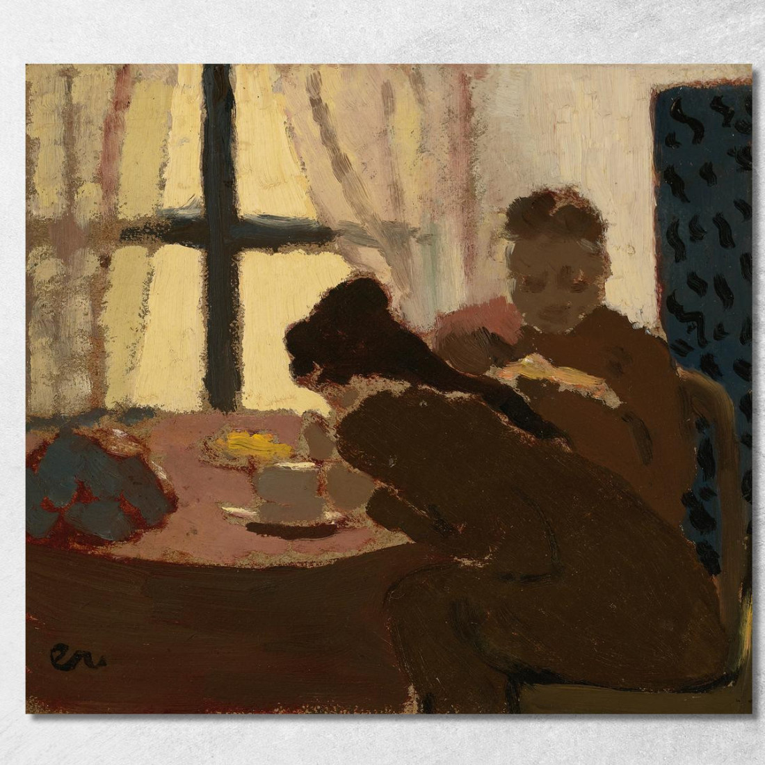 La Colazione Davanti Alla Finestra Édouard Vuillard evu135 quadro stampato su tela