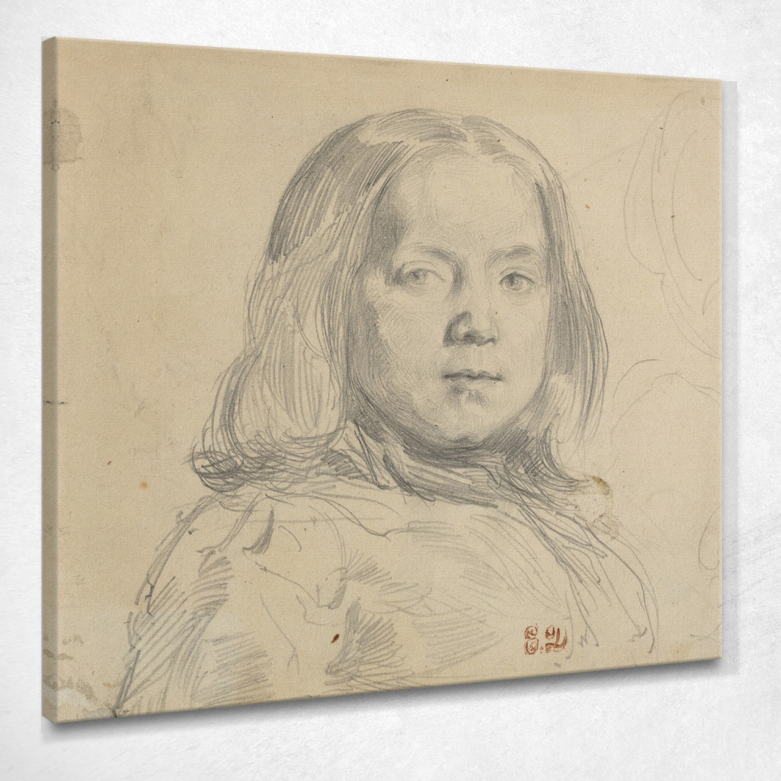 Ritratto Di Un Bambino Eugène Delacroix edx92 quadro stampato su tela