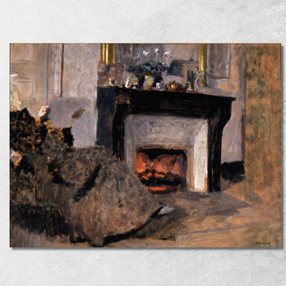 Il Camino Édouard Vuillard evu161 quadro stampato su tela