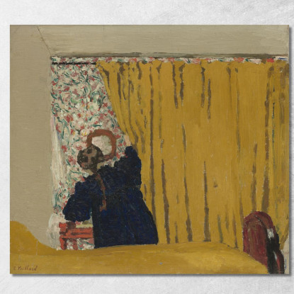 La Tenda Gialla Édouard Vuillard evu167 quadro stampato su tela