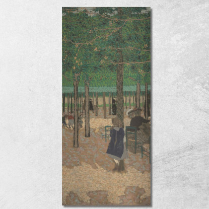 Sotto Gli Alberi Dei Giardini Pubblici Édouard Vuillard evu172 quadro stampato su tela