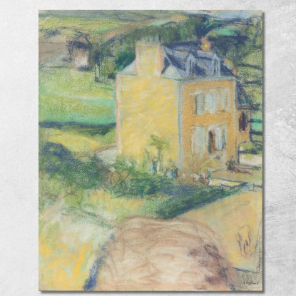 Villa A Saint-Jacut Édouard Vuillard evu174 quadro stampato su tela