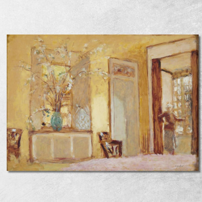 Donna In Un Interno Madame Hessel A Les Clayes Édouard Vuillard evu176 quadro stampato su tela