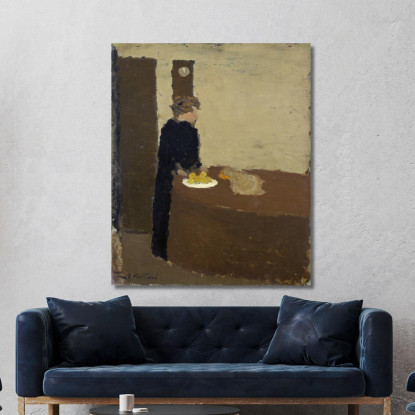 Donna In Nero Édouard Vuillard evu177 quadro stampato su tela