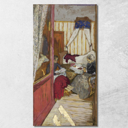 Donne Che Cuciono Édouard Vuillard evu180 quadro stampato su tela