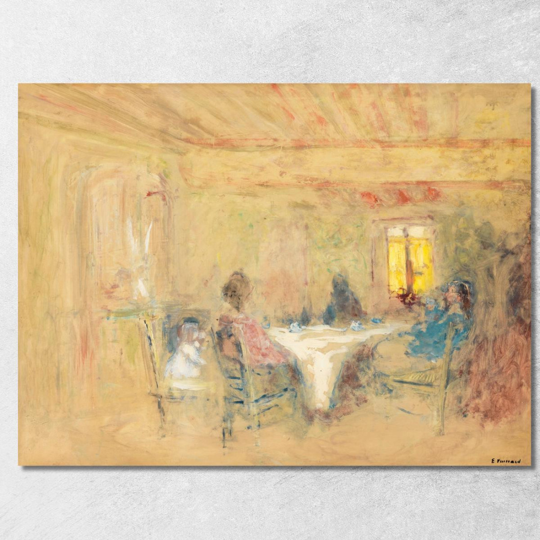 A Tavola Édouard Vuillard evu182 quadro stampato su tela