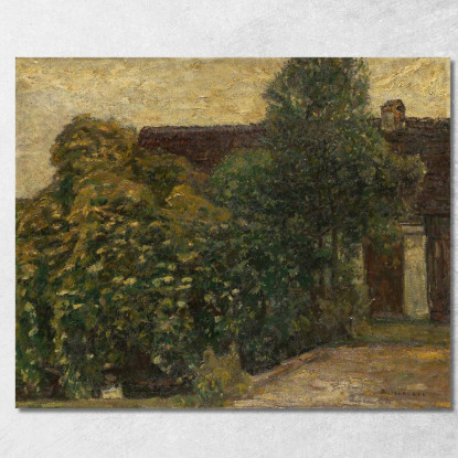 Alberi Davanti Alla Casa Adolf Hölzel ahl5 quadro stampato su tela