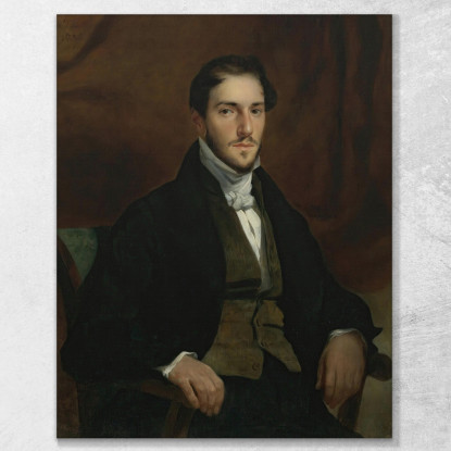 Ritratto Di Félix Guillemardet Eugène Delacroix edx96 quadro stampato su tela